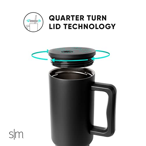 Simple Modern 40 oz Tumbler with Handle and Straw Lid | Reusable Insulated Stainless Steel Travel Mug Water Bottle Cup | Gifts For Men, Women, Mom, Dad | Trek Collection | 40oz | Lavender Mist