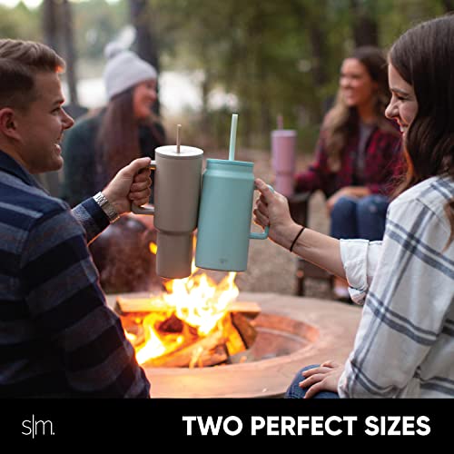 Simple Modern 40 oz Tumbler with Handle and Straw Lid | Reusable Insulated Stainless Steel Travel Mug Water Bottle Cup | Gifts For Men, Women, Mom, Dad | Trek Collection | 40oz | Lavender Mist