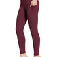 BALEAF Fleece Lined Leggings Women Winter Warm High Waisted Tights Yoga Hiking Water Resistant Pants with Pockets Wine Red M