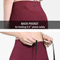 BALEAF Fleece Lined Leggings Women Winter Warm High Waisted Tights Yoga Hiking Water Resistant Pants with Pockets Wine Red M