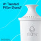 Brita XL Water Filter Dispenser for Tap and Drinking Water with 1 Standard Filter, Lasts 2 Months 27 Cup Capacity, BPA Free, Black